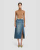 Victoria Beckham Asymmetric Utility Skirt - Medium Wash Denim - Thumbnail 2