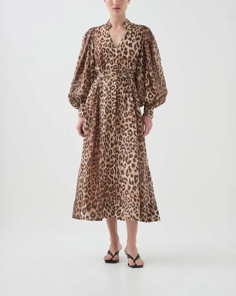 Aje Isabella Shirtdress Dress - Brown