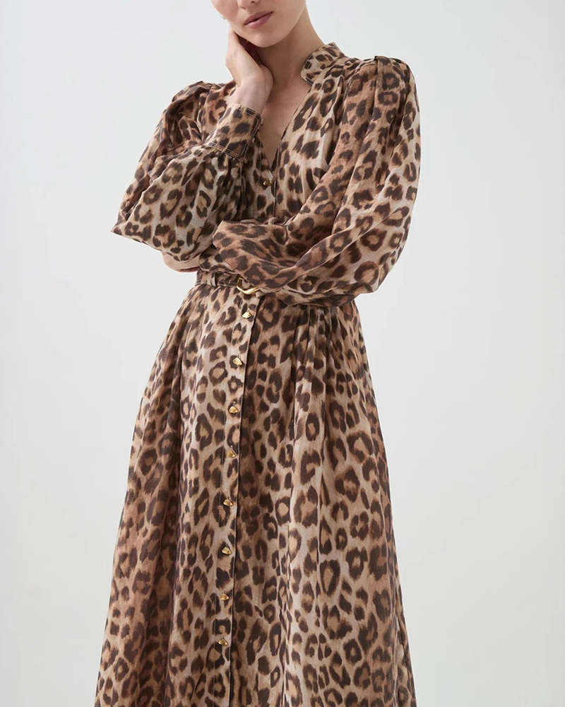 Aje Isabella Shirtdress Dress - Brown