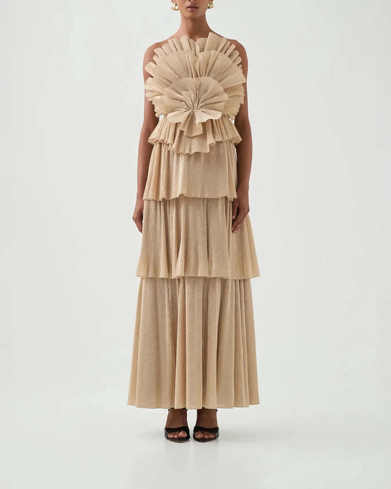Aje Kyra Gown - Gold