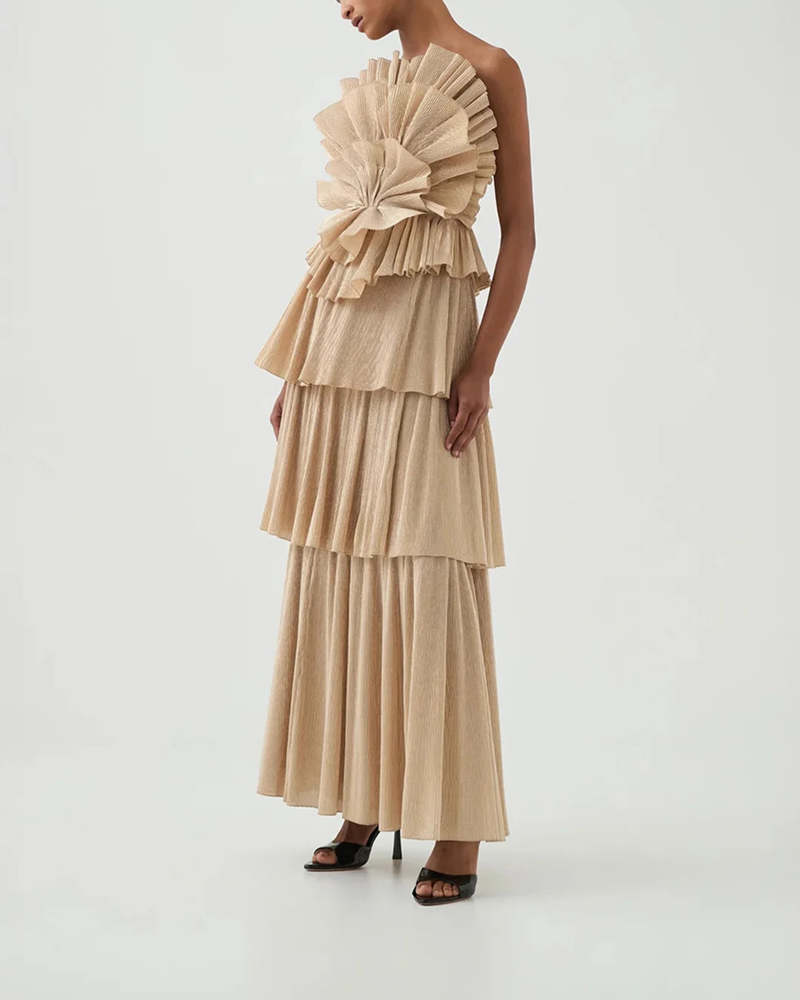 Aje Kyra Gown - Gold