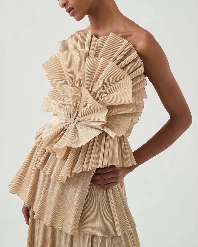 Aje Kyra Gown - Gold
