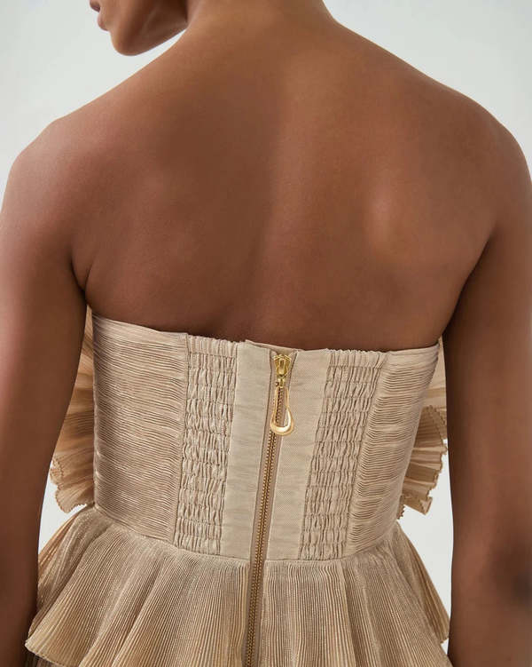 Aje Kyra Gown - Gold | Garmentory