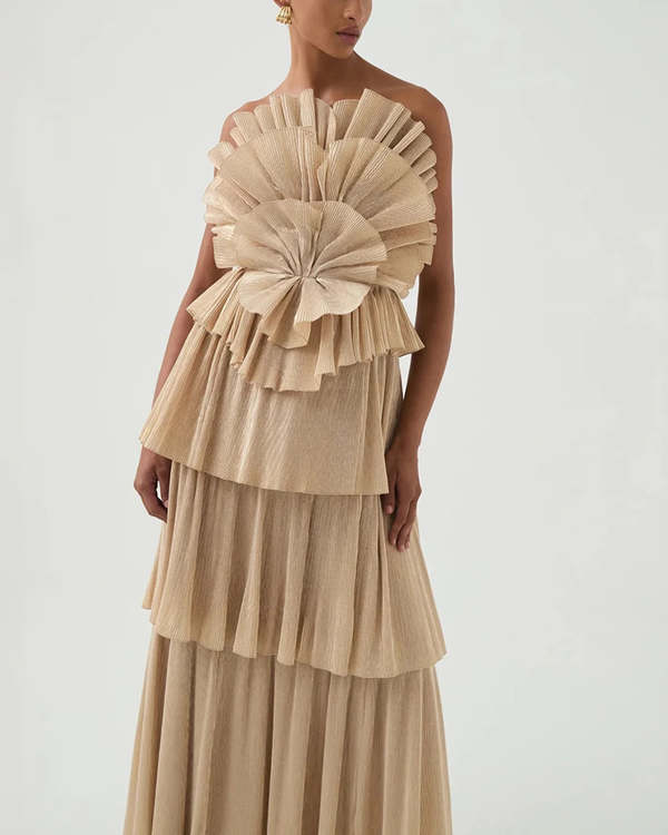 Aje Kyra Gown - Gold