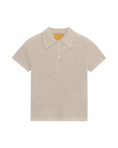 Tシャツ・カットソー GUEST IN RESIDENCE 'Shrunken' polo shirt (W10111WF TAUPE) Guest in Residence Shrunken Polo | Garmentory