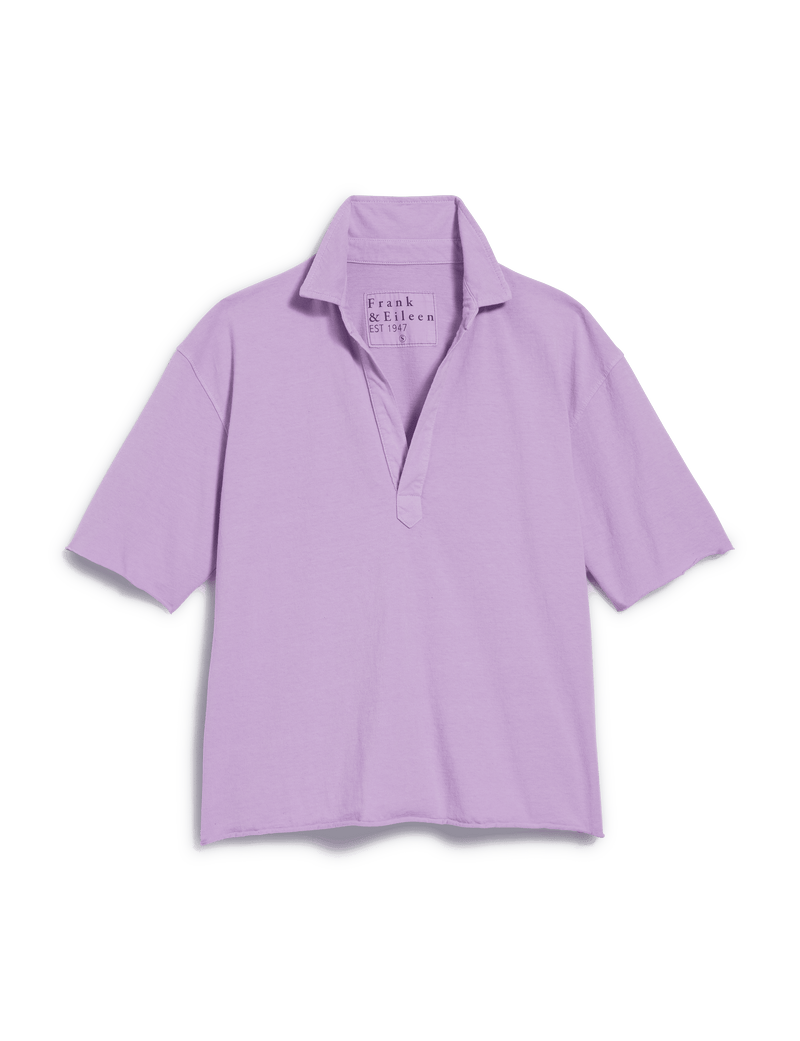 Frank & Eileen Patty Popover Short Sleeve Henley - Violet Frank & Eileen Patty Popover Short Sleeve Henley - Violet