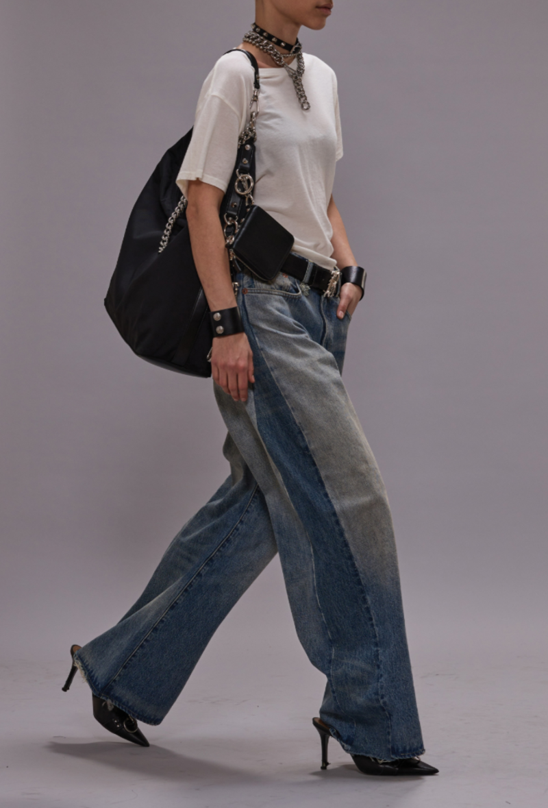 R13 Insert D'arcy Loose Soft Jean - Vin Indigo Clrblck