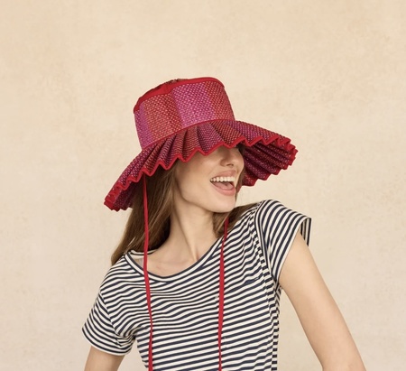 LORNA MURRAY ストローハット LUXE SHELL HAT ROMA MAXI Lorna Murray Ladies Luxe Maxi Capri Hat Roma – KIITOSlife