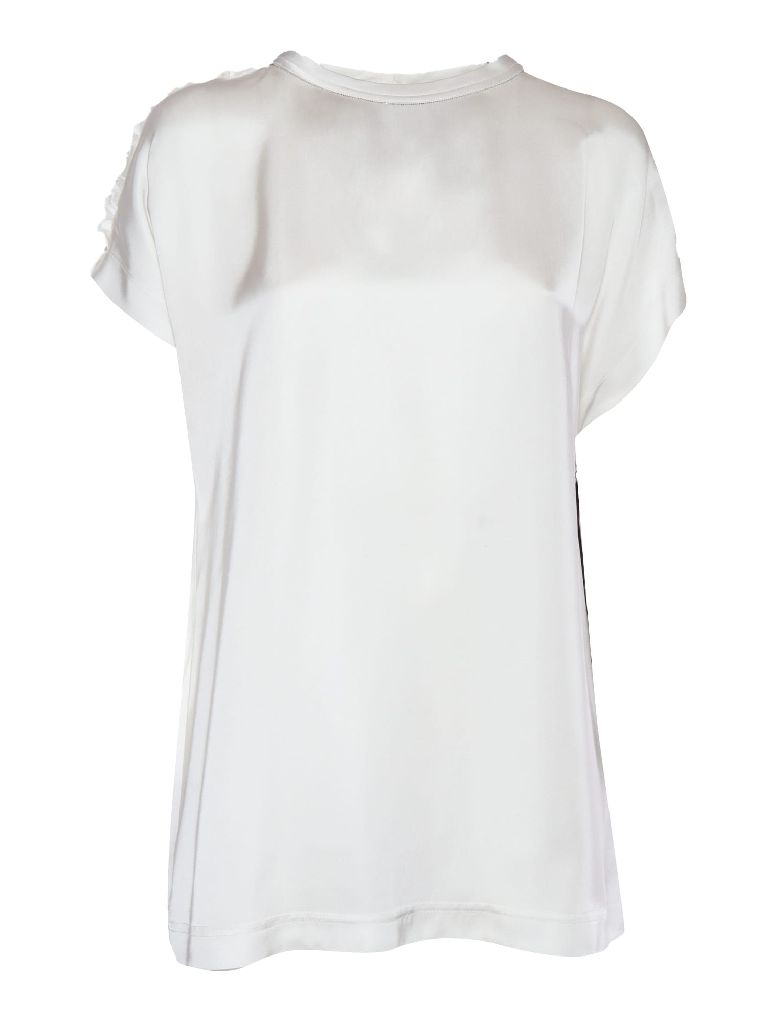 Tシャツ・カットソー FABIANA FILIPPI Women Tops JED265F151 WHITE Fabiana Filippi bead-embellished T-shirt | White | FARFETCH