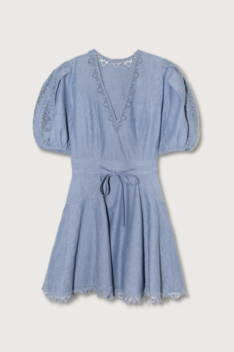 sachin and babi light blue dress Embroidered short shirt dress | Women's dresses