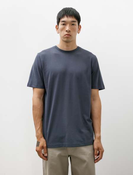 Tシャツ・カットソー Norse Projects Rhys Cotton Linen T-shirt Blue Norse Projects Norse Projects Rhys Cotton Linen T-Shirt - T