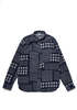 Pure Blue Japan Woven Jacquard Regular Collar Shirt [2233-1] - Thumbnail 1