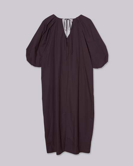 SAYAKA DAVIS NEW YORK Tucked Cocoon Dress - Dark Navy