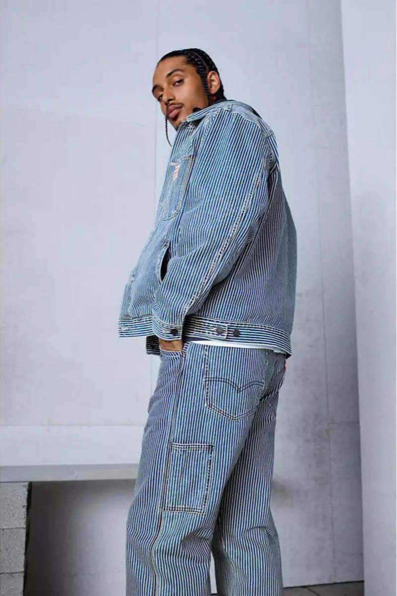 Levi's 568 Loose Straight Carpenter Pants - Aged RR Stripe