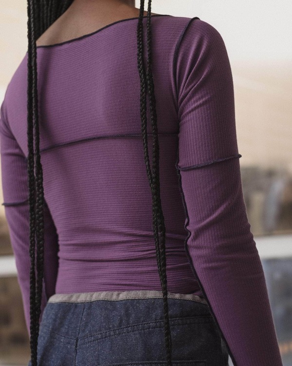 Baserange Cinder Longsleeve Top - Venet Purple Baserange Cinder Longsleeve Top - Venet Purple