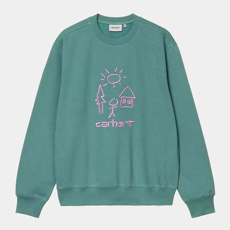 CARHARTT WIP Medford Sweater - PASLEY JAQUARD PLANT | Garmentory