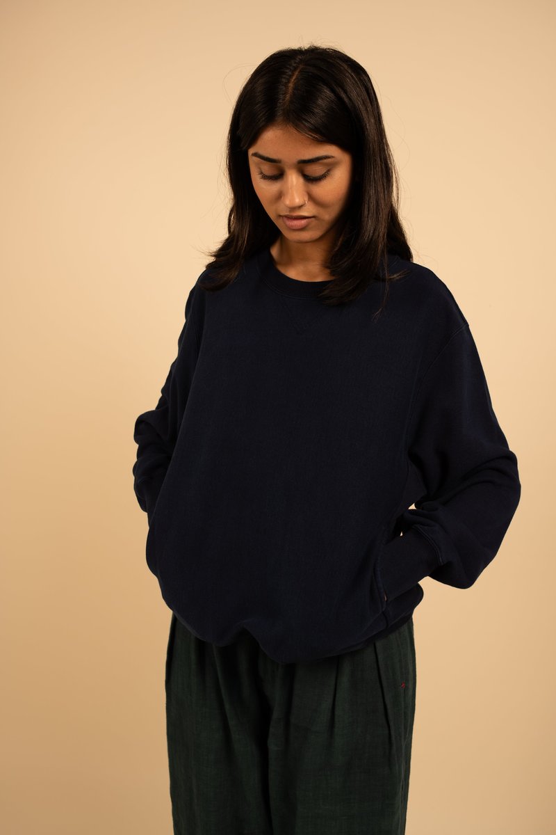 Blue Blue Japan Tezome Organic Sweatshirt Blue Blue Japan Tezome Organic Sweatshirt