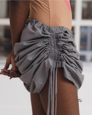 Baserange Pictorial Strap Skirt - Ziti Grey | Garmentory