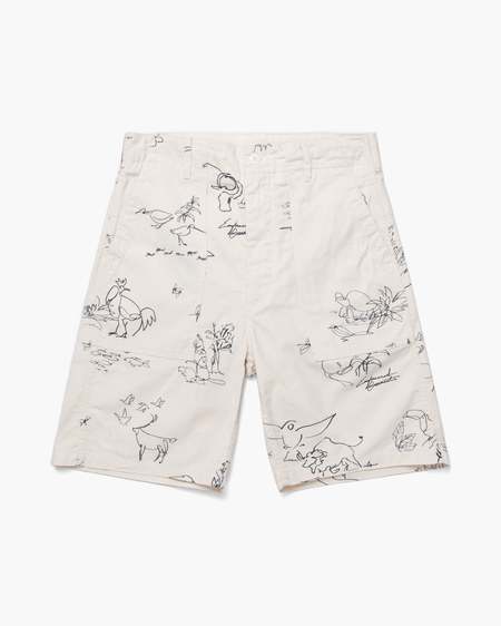 Willy Chavarria Dirty White Boy Shorts | Garmentory