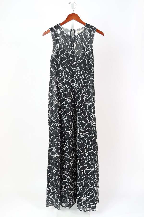 knee length dresses for ladies Idra Lace Applique Dress - Dandelion