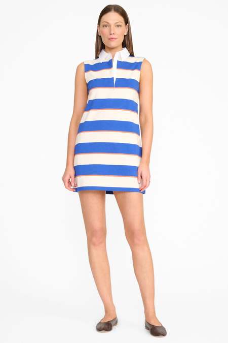 Staud Cassidy Cotton Smocked Mini Dress - White | Garmentory