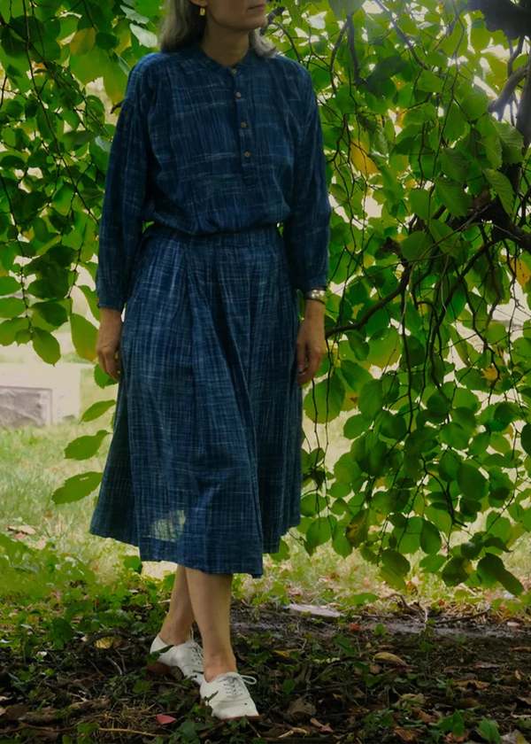 Uqnatu Bell Skirt - Indigo