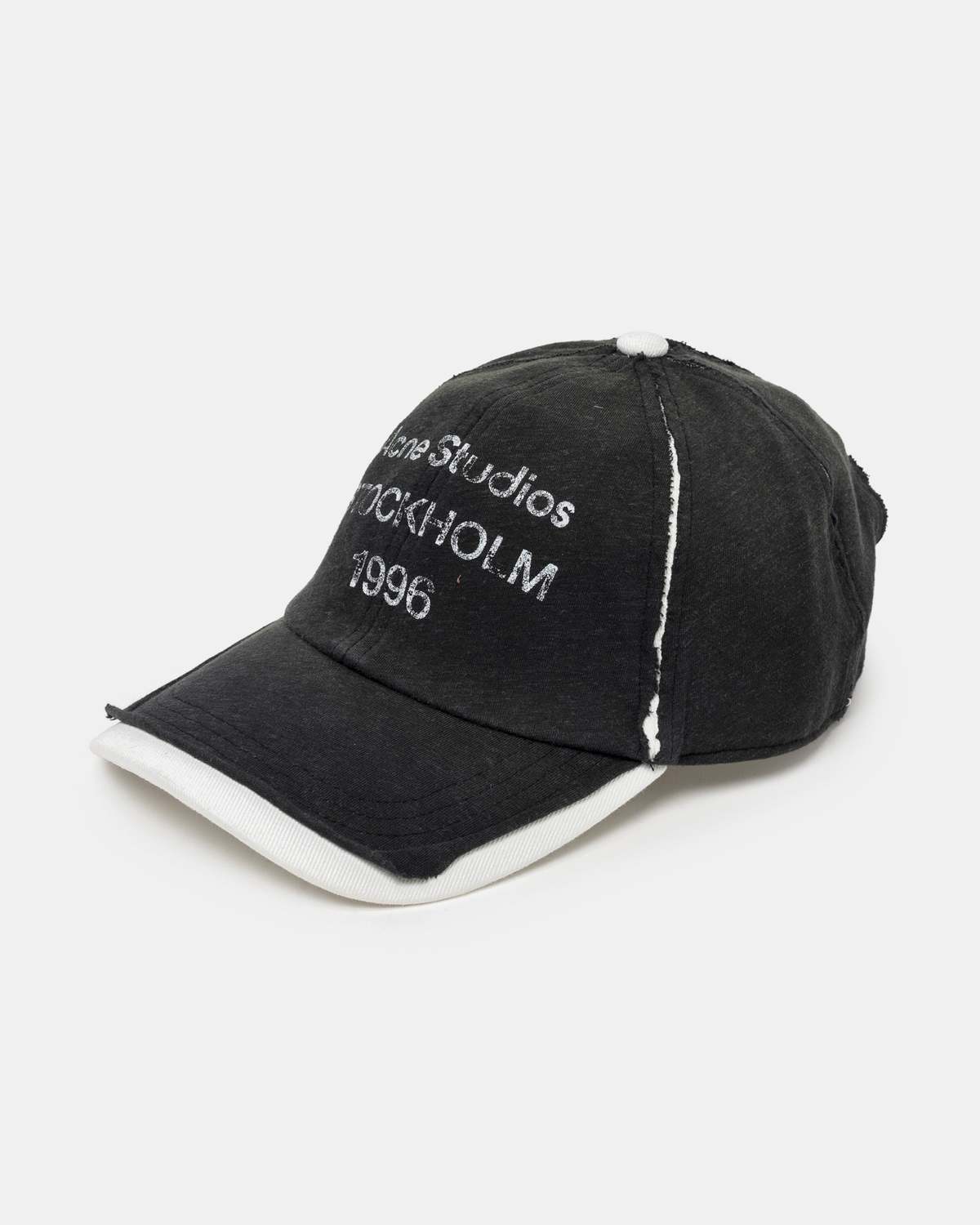 ［新品]Acne Studios LOGO STAMP CAP Acne Studios - Logo stamp cap - Black