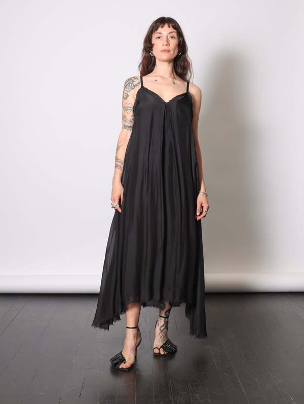 Sanctamuerte Maxi Slip Dress - Black | Garmentory