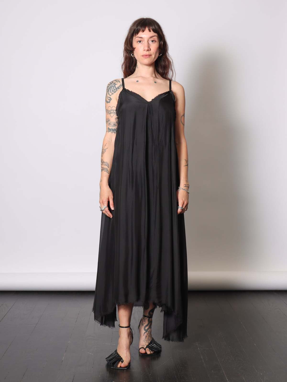 Sanctamuerte Maxi Slip Dress - Black | Garmentory