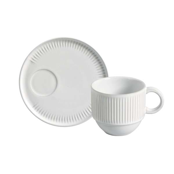Porto Brasil Tea Cup Set of 6 - New White