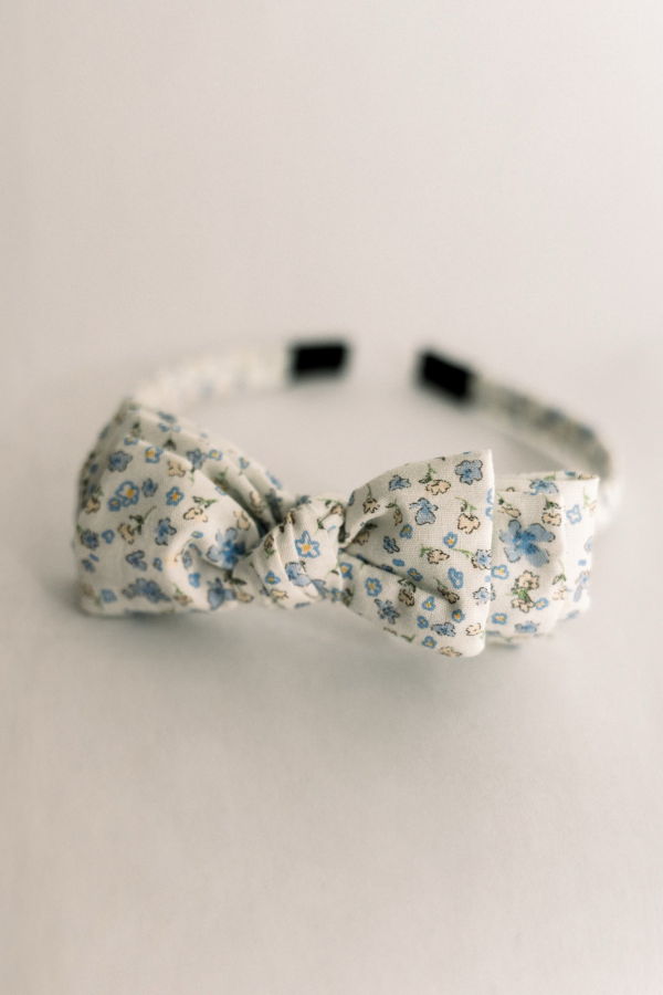 Kids Piper&Cloth Three Little Bows Headband - Bluebell Breeze