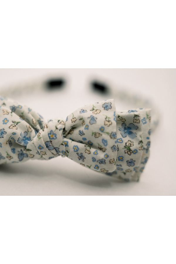 Kids Piper&Cloth Three Little Bows Headband - Bluebell Breeze