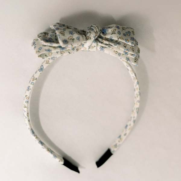 Kids Piper&Cloth Three Little Bows Headband - Bluebell Breeze
