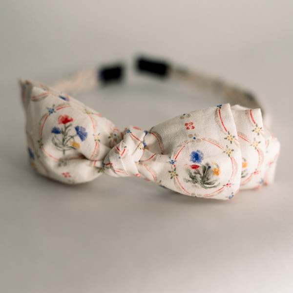 Piper&Cloth Three Little Bows Headband - Floral Symphony