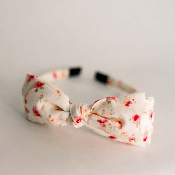 Kids Piper&Cloth Three Little Bows Headband - Sunlit Meadow