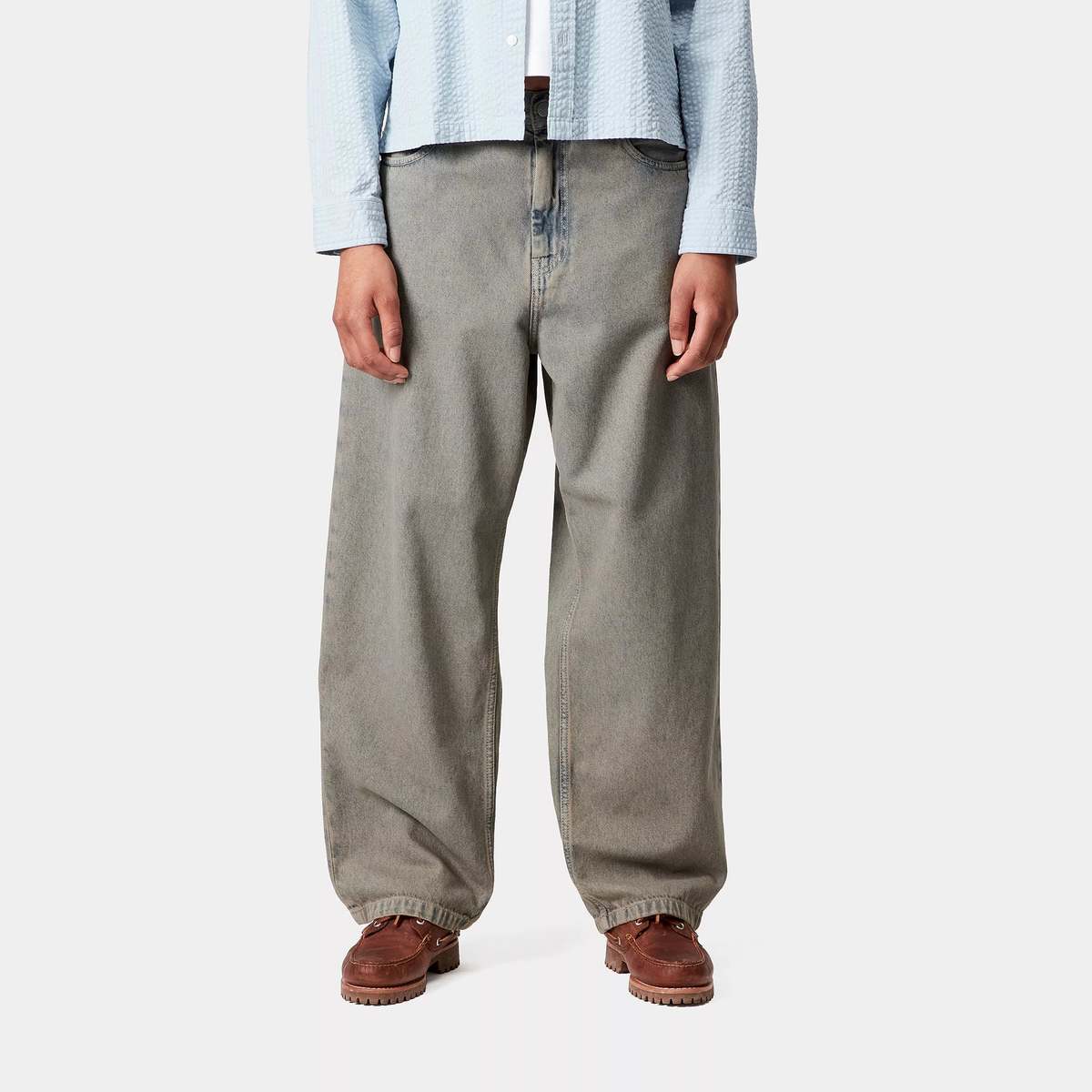 CARHARTT WIP Brandon Pant - Blue/Leather | Garmentory