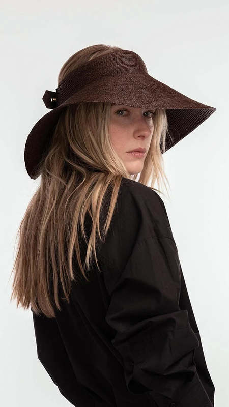 帽子 Sophie Digard raphia hat Sophie Digard Handmade Straw Hat - Smoke | Garmentory