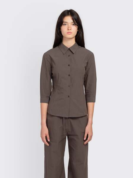 【AMOMENTO】23fw STRIPE REVERSIBLE PADDED SHIRT Stripe Reversible Padded Shirt | Garmentory