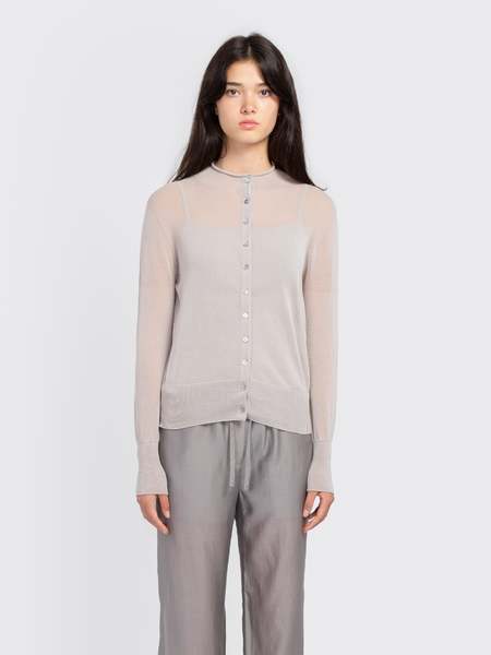 トップス AMOMENTO RIBBED BUTTON CARDIGAN TOP SET AMOMENTO Blue Ribbed Button Cardigan Top - blue | Garmentory
