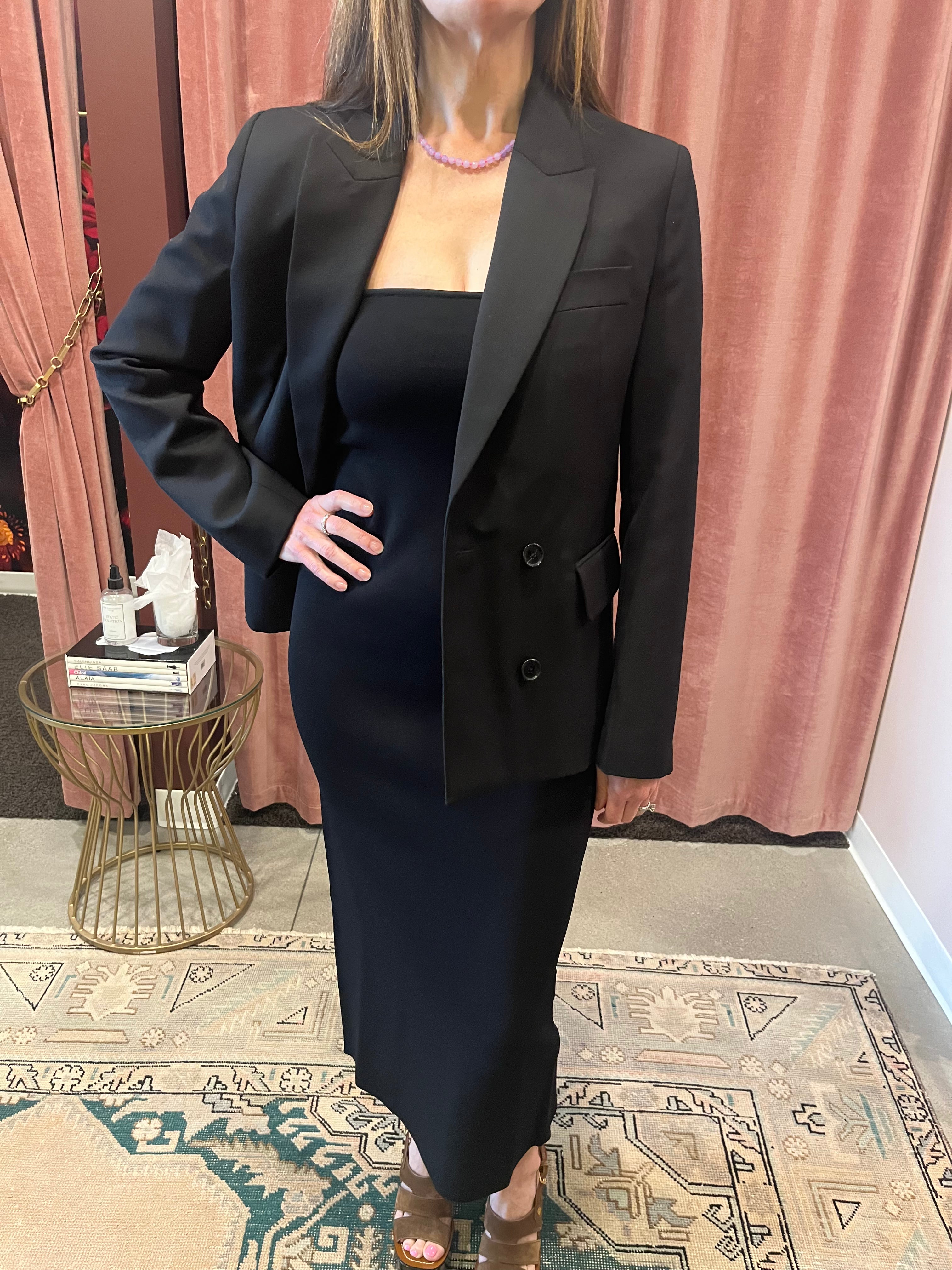 ジャケット ANINE BING FW25 EVALYN DB BLAZER (A0111416BLK26 BLACK) ANINE BING EVALYN blazer in black