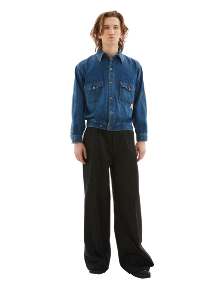 Maison Margiela Oversize Denim Jacket - Gray | Garmentory