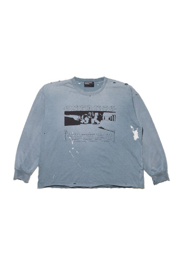 Enfants Riches Déprimés Printed Long Sleeve Top - Blue | Garmentory