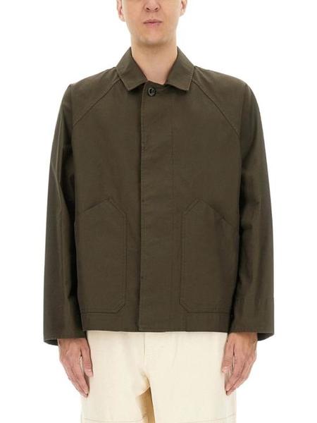 Margaret Howell 3 Button Heavy Moleskin Jacket - Black