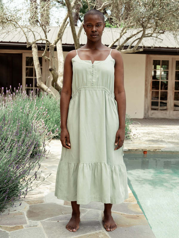 Darling Summer Day Dress - Sage | Garmentory