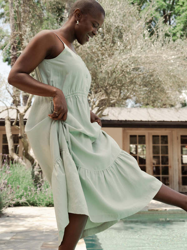 Darling Summer Day Dress - Sage | Garmentory