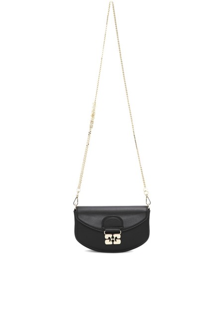 財布・小物その他 Ganni Black Wallet On Chain With Butterfly Clasp Ganni Wallet On Chain With Butterfly Clasp - Black | Garmentory