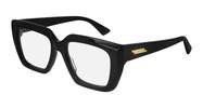 BOTTEGA VENETA Classic Acetate Square Eyeglasses - Black - Thumbnail 2