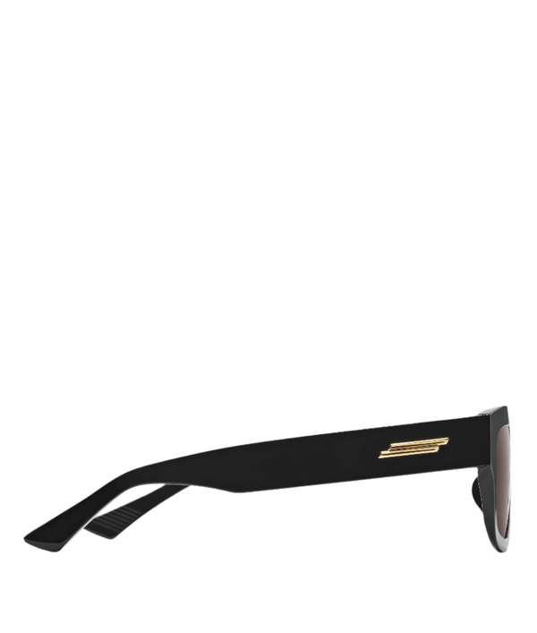 BOTTEGA VENETA Ultrathin Squared Sunglasses - Black/Grey