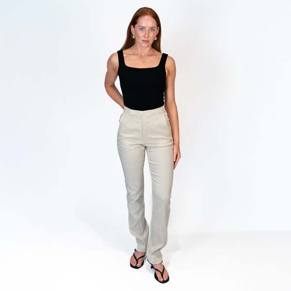 Alysi Linen Pants - Cream