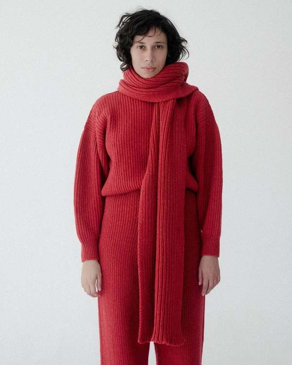 BASERANGE MEA SCARF RED 最終値下げ Baserange Mea Scarf | Garmentory